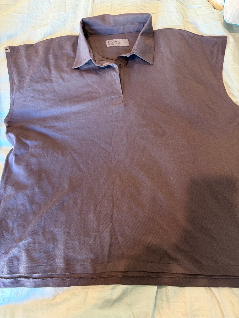 FigsPRO Brown Knit Medical Top